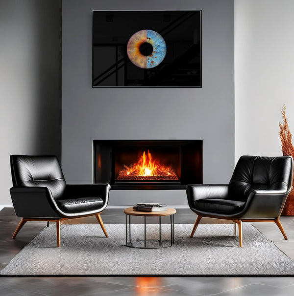 Couple Iris Art — Framed Print