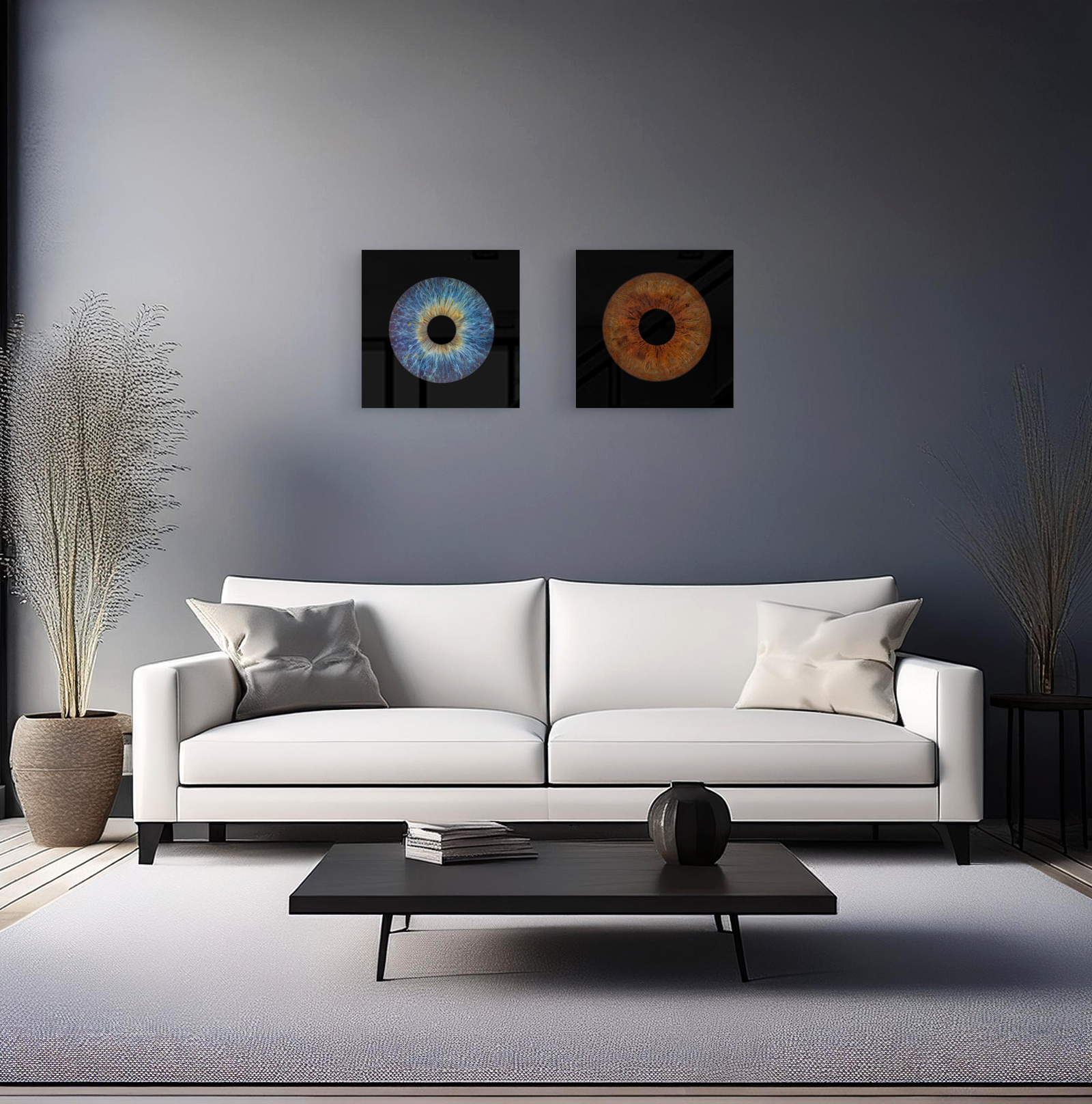 Only One Iris Art on Metal