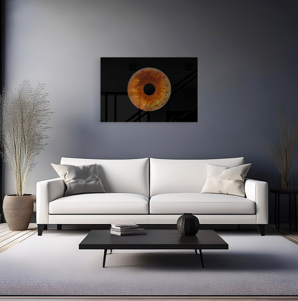 Only One Iris Art on Metal