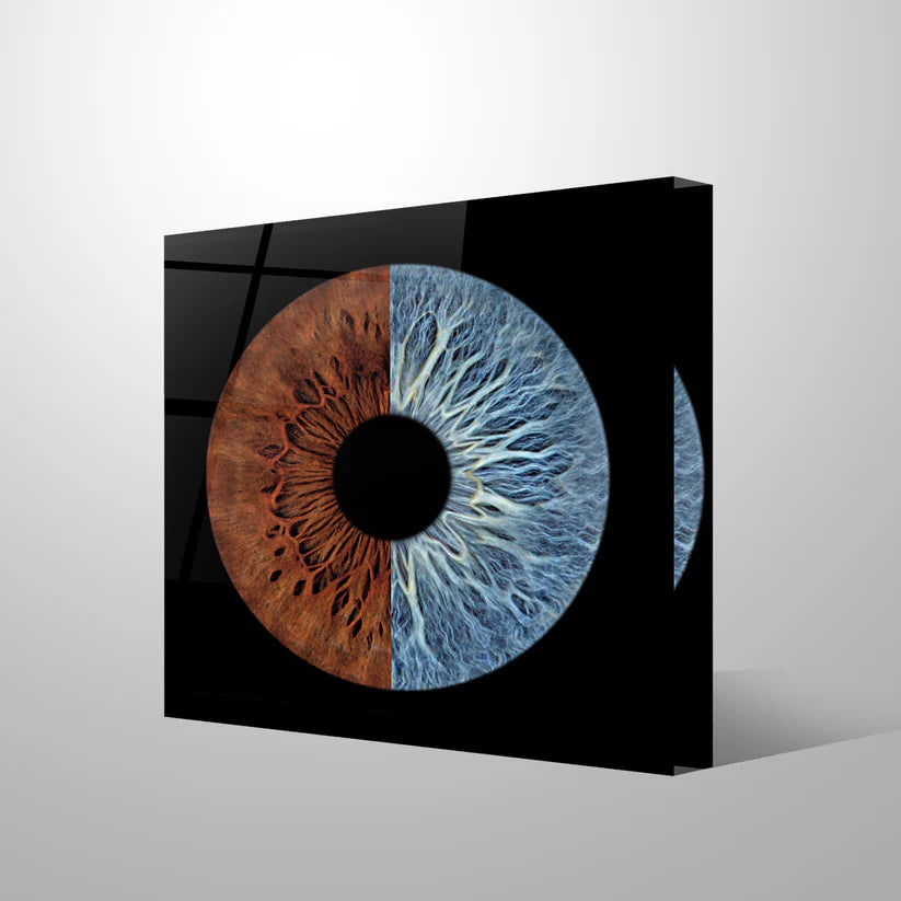 Couple Iris Art on Acrylic Block